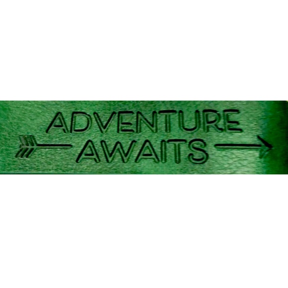 3/$15 NEW BOTTLE OPENER KEY CHAIN Adventure Awaits PAPER RIOT Green UNISEX - Picture 2 of 13